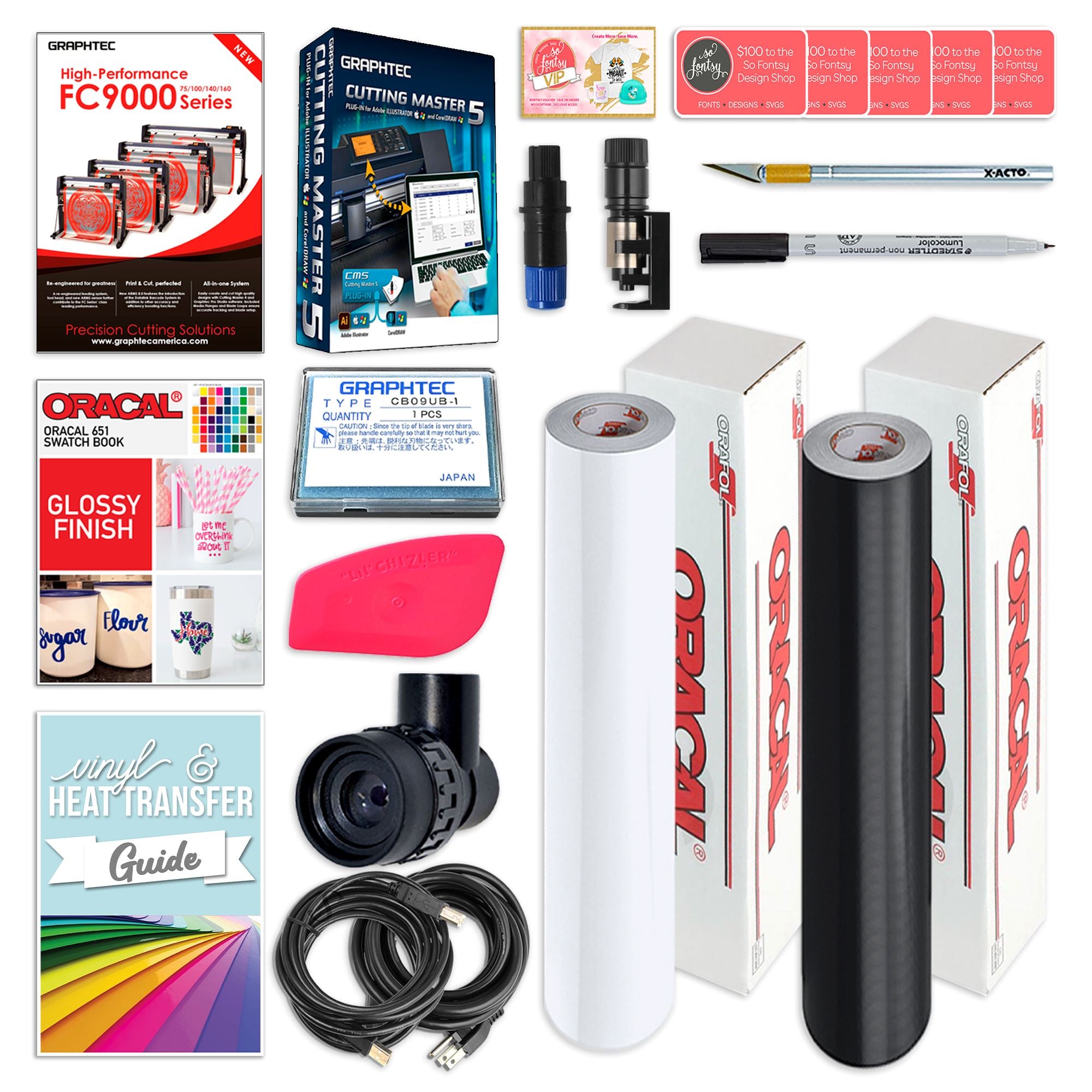 Graphtec FC9000-100 42" Cutter w/ Bundle, BONUS Software & 3 Year Warranty Graphtec Bundle Graphtec 