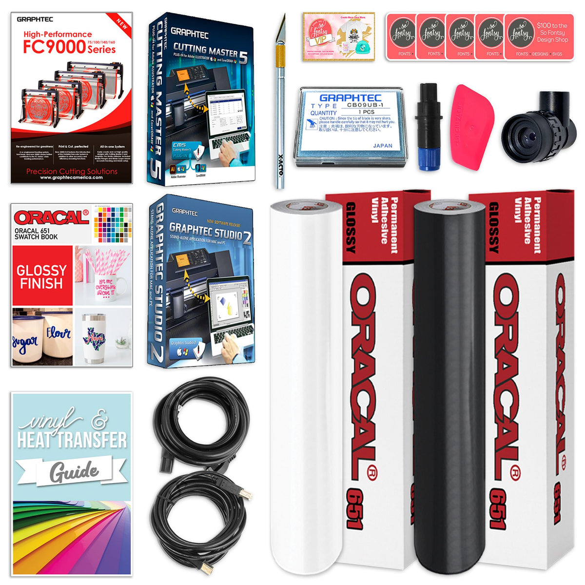 Graphtec FC9000-100 42&quot; Cutter w/ Bundle, Software &amp; 3 Year Warranty Graphtec Bundle Graphtec 