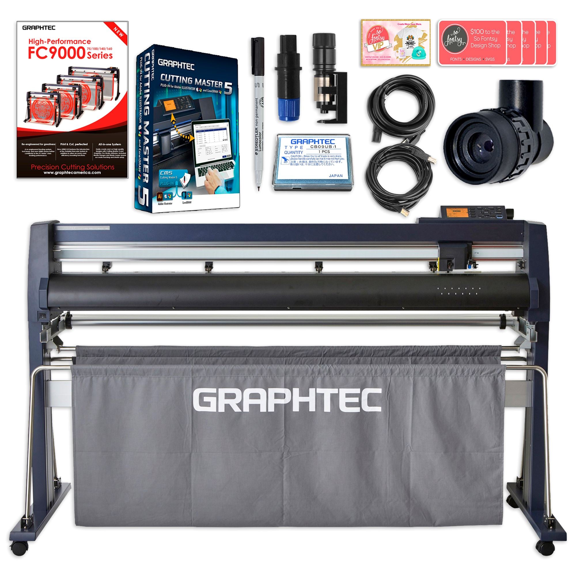 Graphtec Vinyl Cutter Bundle - FC9000-140 54" | Swing Design