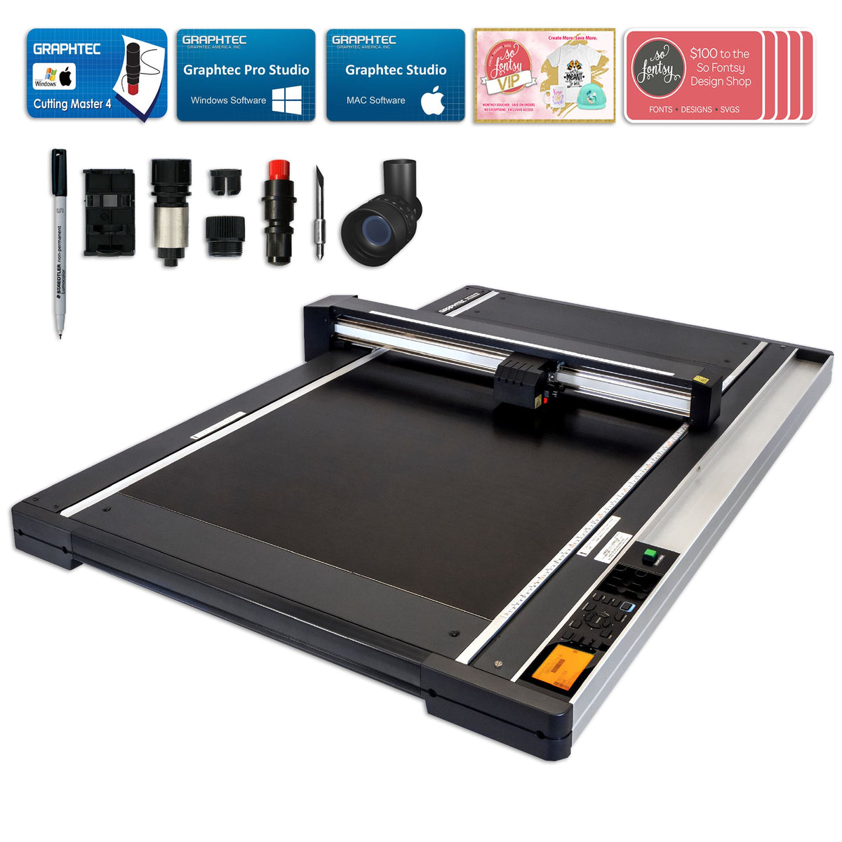 Graphtec FCX4000-60 ES Flatbed Cutter - 38.4" x 25.9" with Bonus Software Graphtec Bundle Graphtec FCX4000-60 