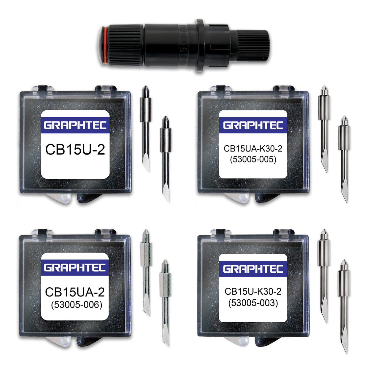 Graphtec PHP33-CB15N-HS Blade Housing and Assorted Blades Bundle ...