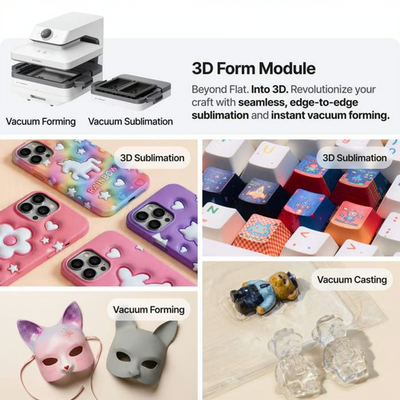 xTool WonderPress All-in-One 3D Heat Press with 3 Modules