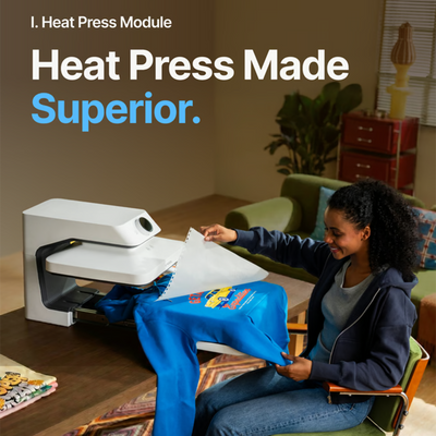 xTool WonderPress 15" x 15" Auto Heat Press with Craft Oven Module