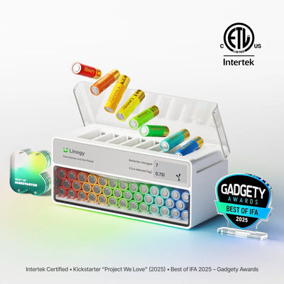 Linogy AA & AAA Smart Battery Recharging System All-in-One Bundle Batteries Linogy 