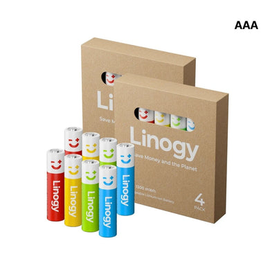 Linogy AA & AAA Smart Battery Recharging System Bundle - Swing Design