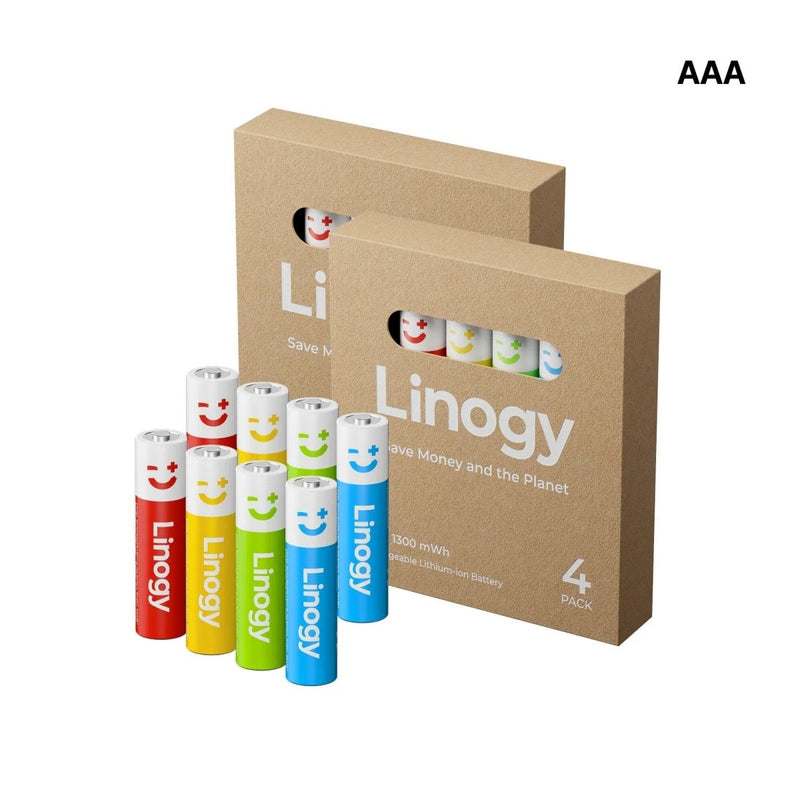 Linogy AA & AAA Smart Battery Recharging System Bundle - Swing Design