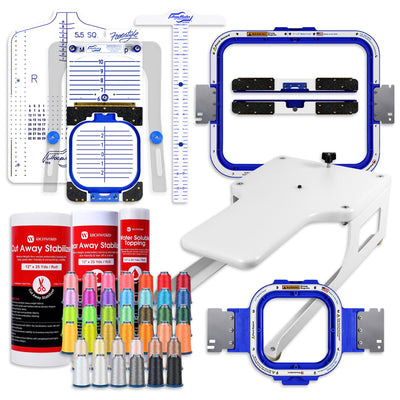 Mighty Hoop 5.5in &amp; 11x13in Magnetic Deluxe Kit for BAi Embroidery Machines Sewing Accessories Hoop Master 