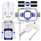 Mighty Hoop 5.5in & 8x13in Kit for BAi Embroidery Machines - 7pc Sewing Accessories Hoop Master 