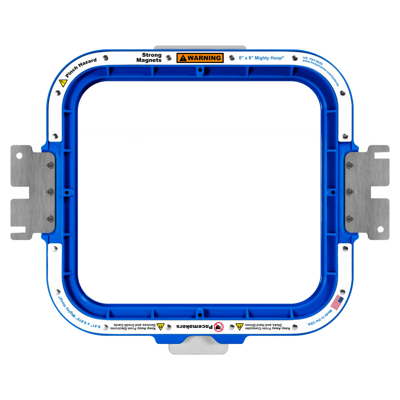 Mighty Hoop - 8x9 inch Magnetic Hoop for Brother PRS100 Embroidery Machine Swing Design 1
