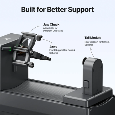 xTool O1 Omni OR1 Cup & Tumbler Rotary Attachment for UV Printing