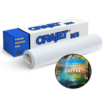 Oracal Orajet 3675 Printable Perforated Window Vinyl - 30&quot; x 30 FT Vinyl Oracal 