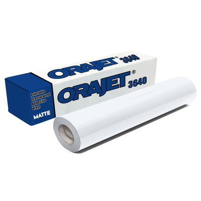 Orajet 3640 Printable Transparent Matte Adhesive Vinyl - 20" x 30 FT Vinyl Oracal 