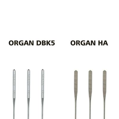 ORGAN HA 75/11 Universal Flat Embroidery Needles - 100 Needles Sewing Accessories Brother 