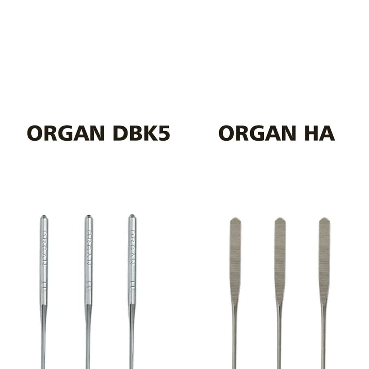 ORGAN HA 90/14 Universal Flat Embroidery Needles - 100 Needles