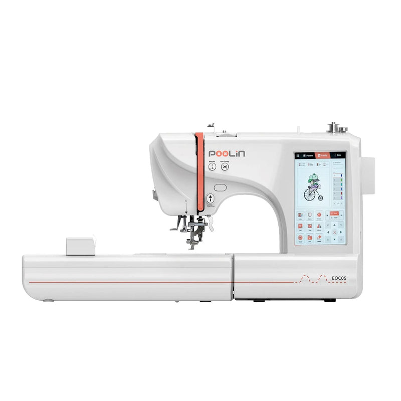 Poolin EOC05 4in x 9.2in Computerized Embroidery Machine Base Bundle Brother Sewing Bundle Poolin 