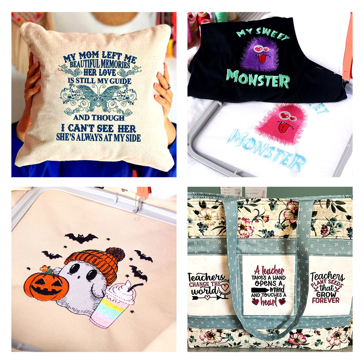 Poolin EOC06 7.9in x 11in Computerized Embroidery Machine For Home Business Brother Sewing Bundle Poolin 