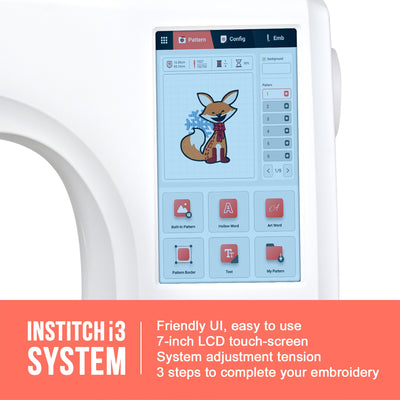 Poolin EOC06 7.9in x 11in Computerized Embroidery Machine For Home Business Brother Sewing Bundle Poolin 