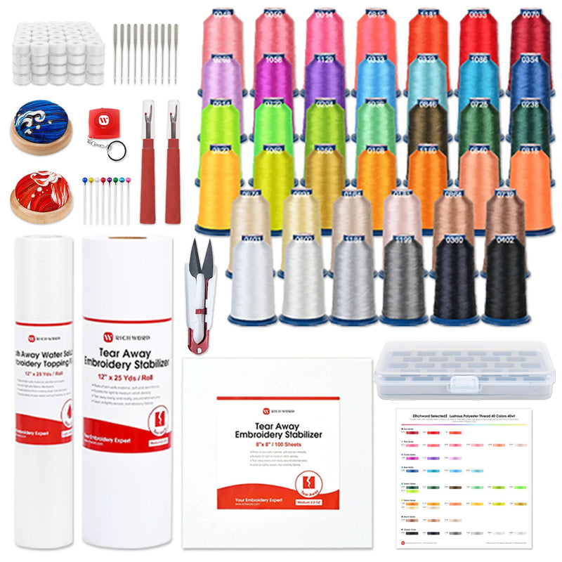 POOLIN EOC06 7.9in x 11in Embroidery Machine Deluxe Bundle - Red Poolin Embroidery Machines Poolin 