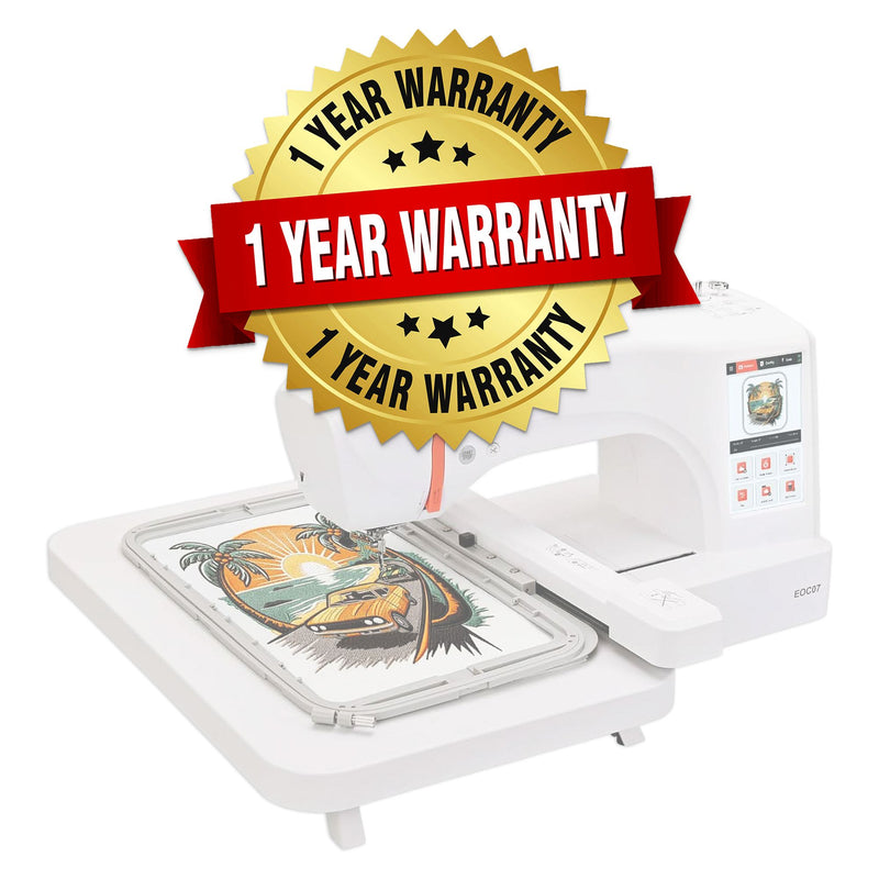 POOLIN EOC07 7.9in x 15in Embroidery Machine with 86 Embroidery Spools Poolin Embroidery Machines Poolin 