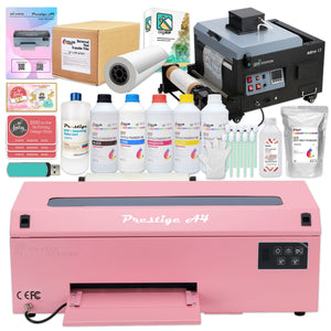 Prestige A4 Direct To Film (DTF) Printer w/ Inline Roll Shaker & Oven - Pink DTF Bundles Prestige 