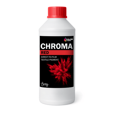 Prestige Direct To Film (DTF) Color Prime Chroma Ink Red - 1 kg Swing Design 1