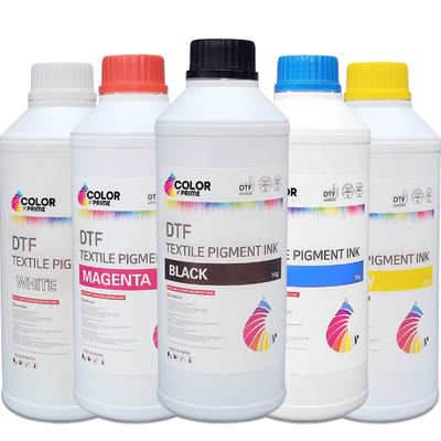 Prestige Direct To Film (DTF) Color Prime Ink Set - CMYK + White DTF Prestige 