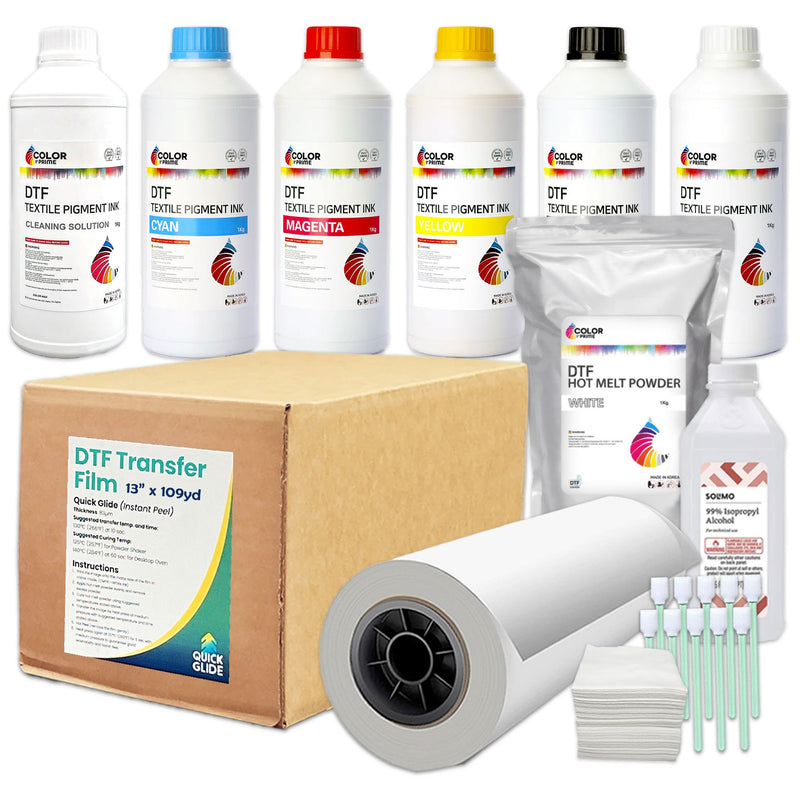 Prestige Direct To Film (DTF) Ink and Supplies Quick Glide Bundle - 13" DTF Prestige 