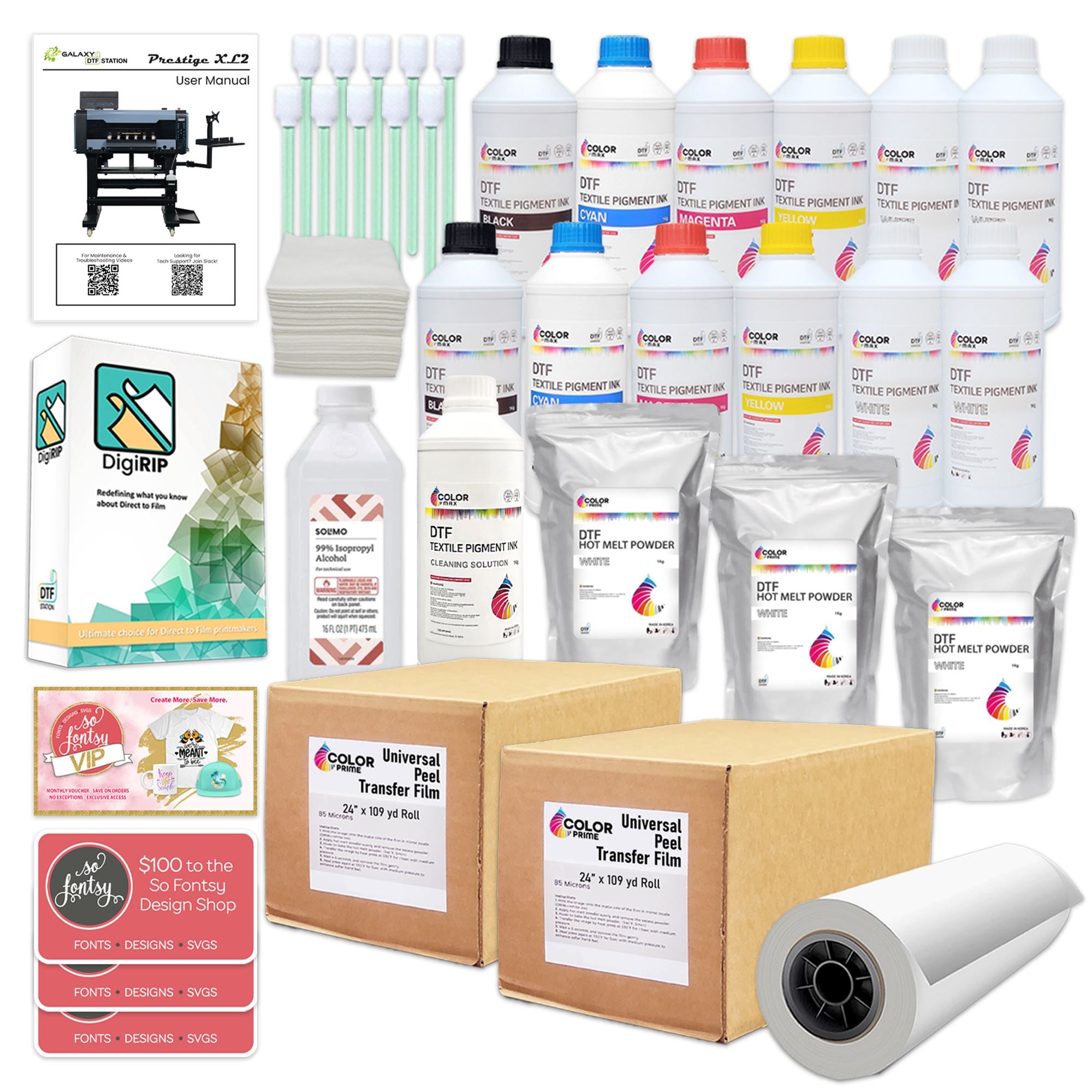Prestige Direct To Film (DTF) XL2 Roll Printer with M24 Shaker & Oven Bundle DTF Bundles Prestige 