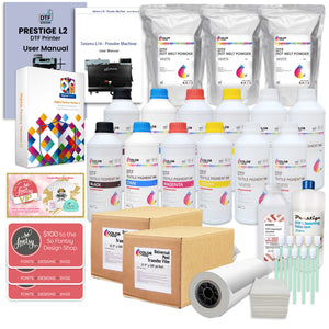 Prestige Direct To Film L2 Roll Printer with L16R Shaker, Oven, Inks, Film DTF Bundles Prestige 