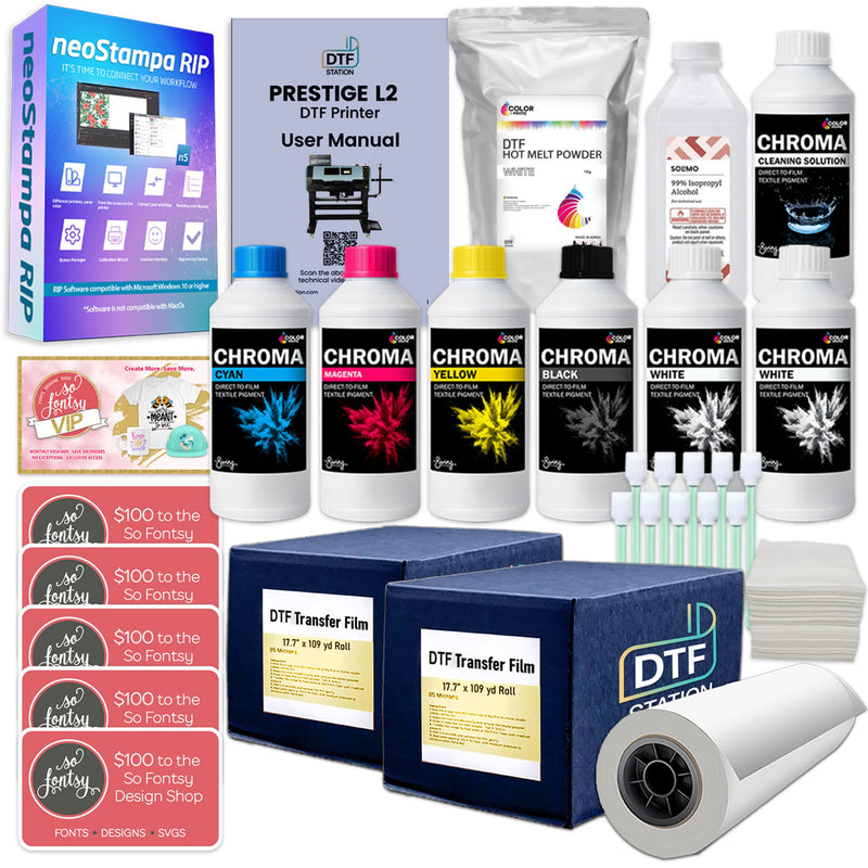 Prestige L2 Direct To Film (DTF) Roll Printer w/ Supplies & Training - 16" DTF Bundles Prestige 
