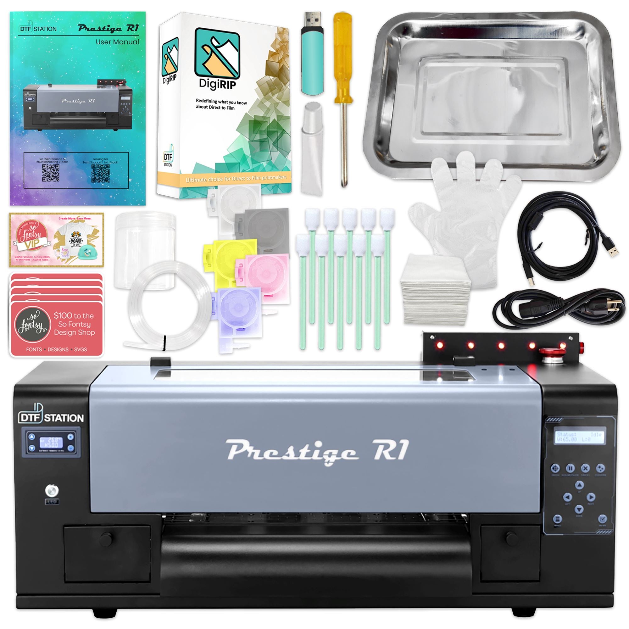 Prestige R1 Direct To Film (DTF) Roll Printer Base Bundle - 13" DTF Bundles Prestige 