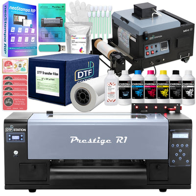 Prestige R1 DTF Roll Printer with Miro 13 Inline Shaker &amp; Oven Bundle DTF Bundles Prestige 