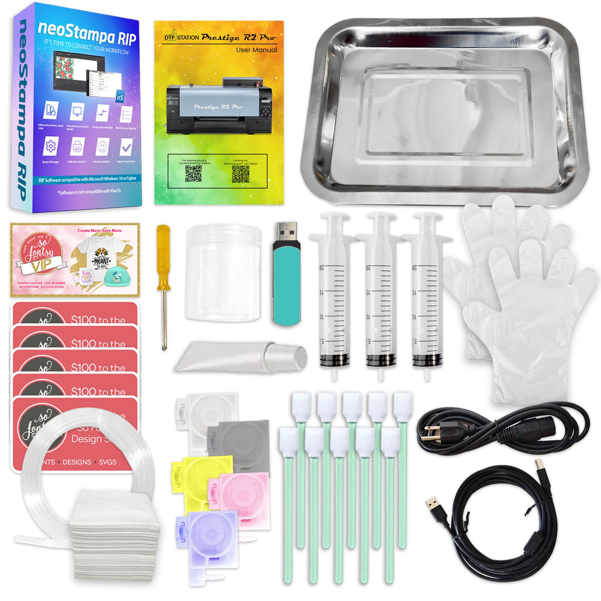 Prestige R2 PRO Direct To Film (DTF) Roll Printer Base Bundle - 13" DTF Bundles Prestige 