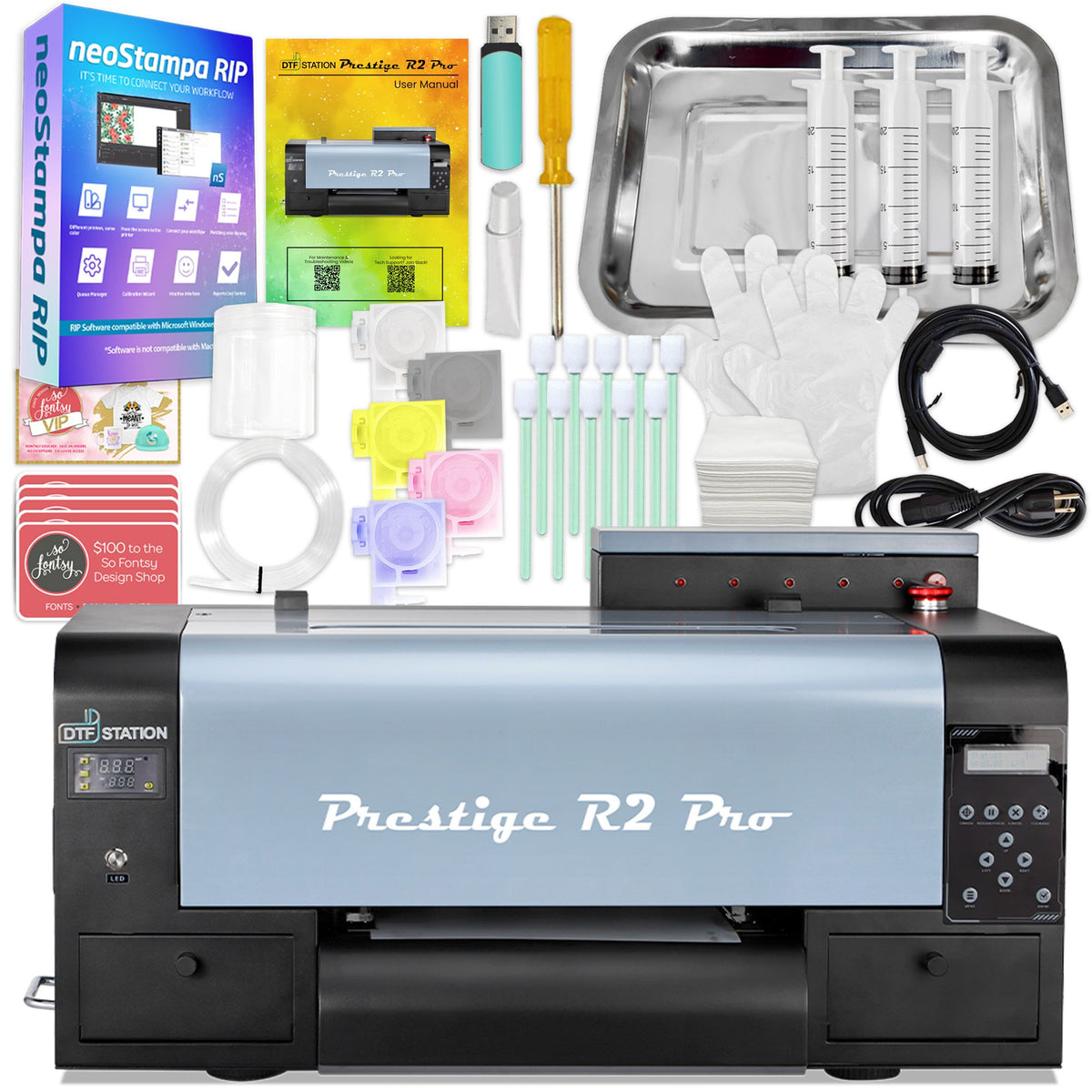 Prestige R2 PRO Direct To Film (DTF) Roll Printer Base Bundle - 13" DTF Bundles Prestige 