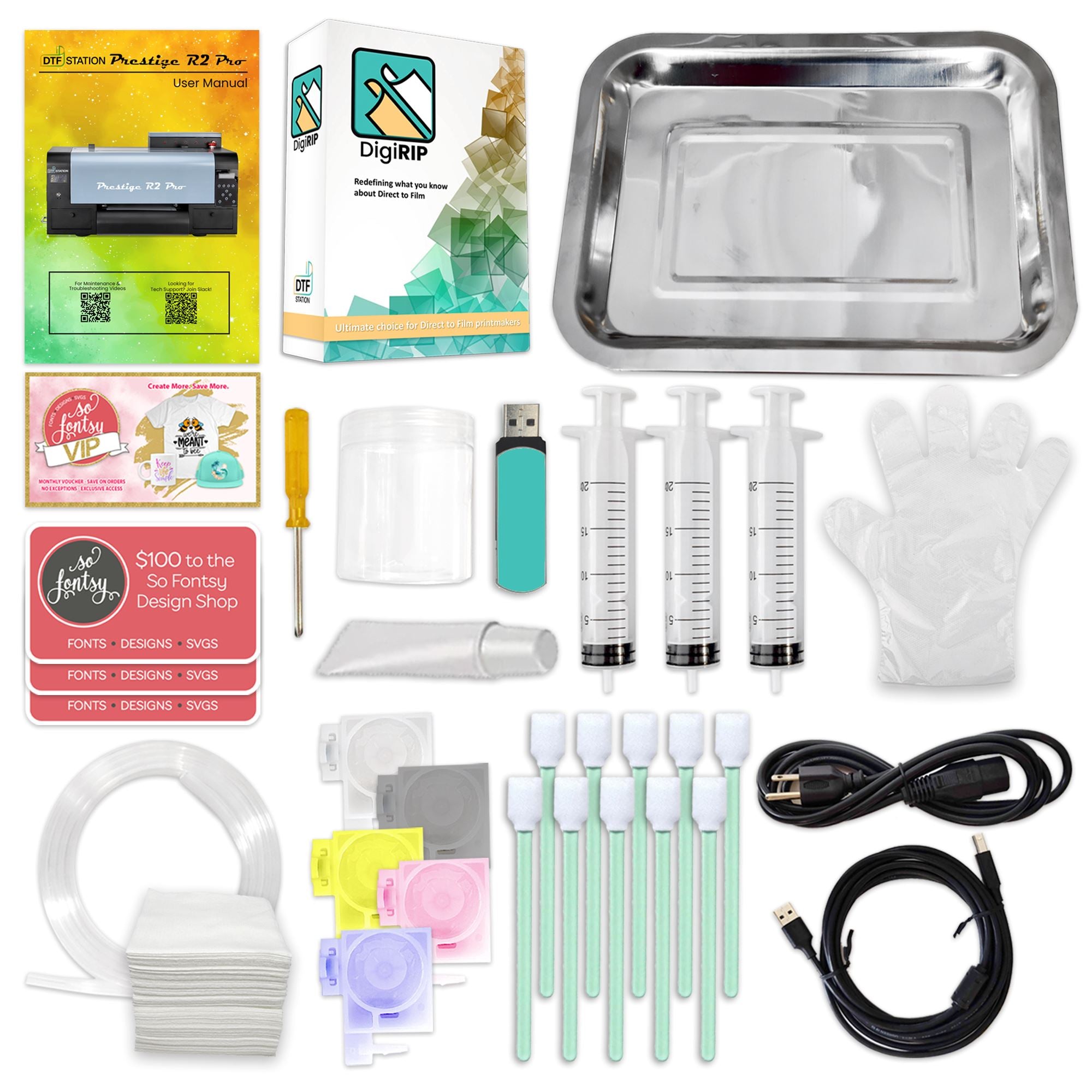 Prestige R2 Pro Direct To Film (DTF) Roll Printer Base Bundle - 13" DTF Bundles Prestige 