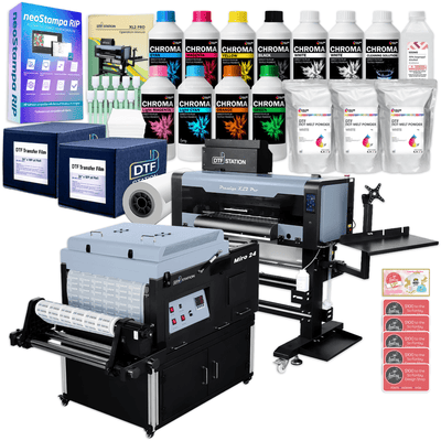 Prestige XL2 PRO DTF Printer w/ Miro 24 Inline Oven, Accessories &amp; Training Swing Design 1