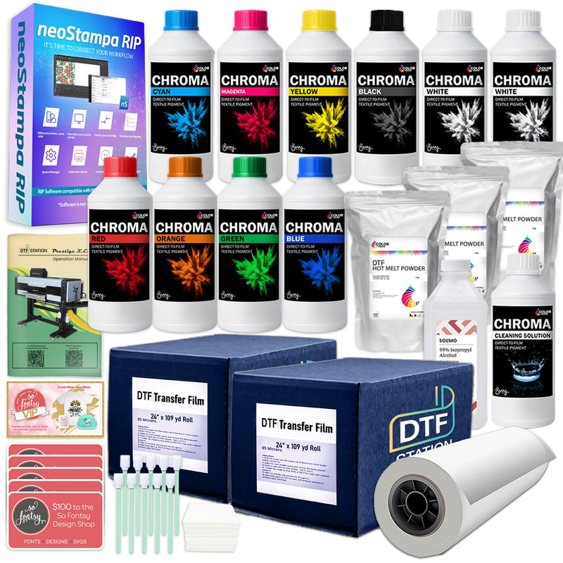 Prestige XL3 DTF Printer & L24R Inline Shaker w/ Accessories & Training - 24" DTF Bundles Prestige 