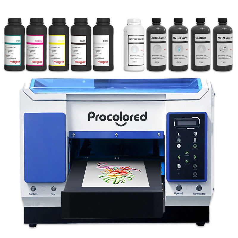 Procolored A3 PRO UV DTF & Direct to Object Printer with Cup Spinner Bundle DTF Bundles Procolored 