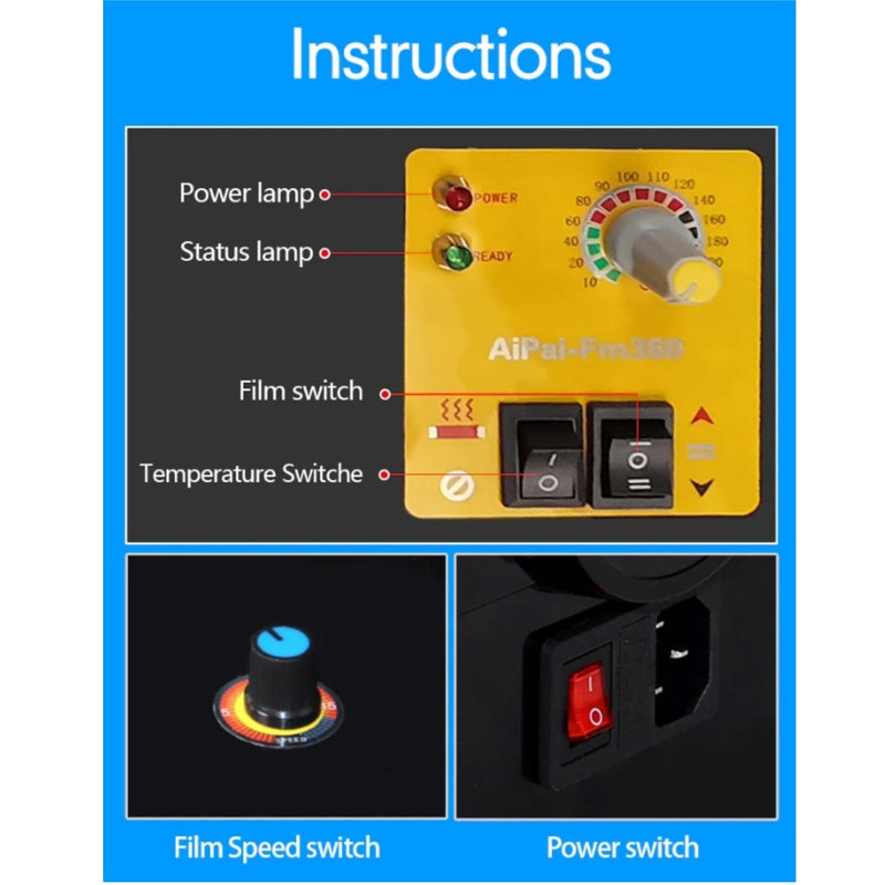 Procolored Automatic Heated 13.7" Laminator for UV DTF Transfers & Vinyl DTF Procolored 