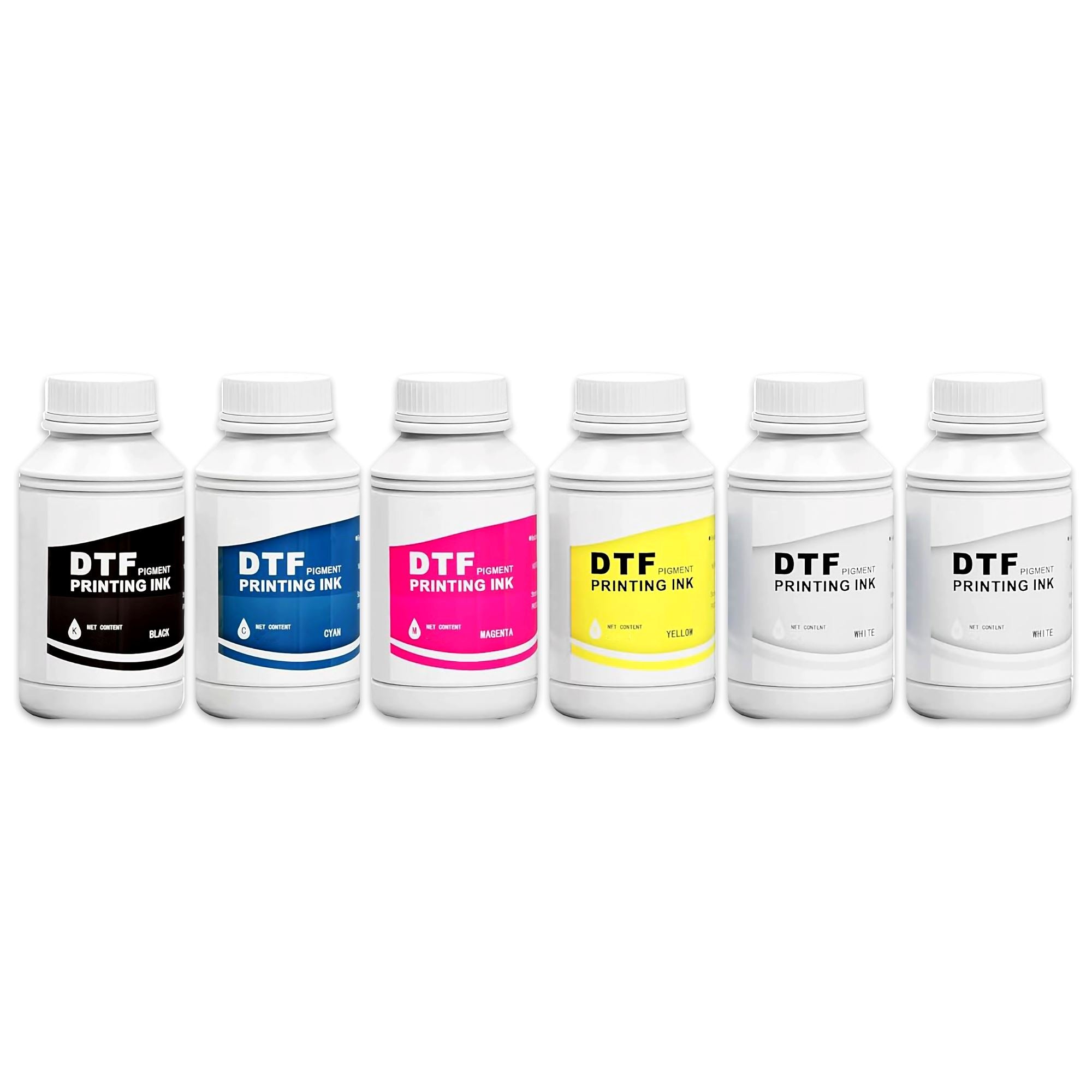 Procolored Direct to Film (DTF) 500ml Ink Set CMYK+WW - New Formula DTF Procolored 