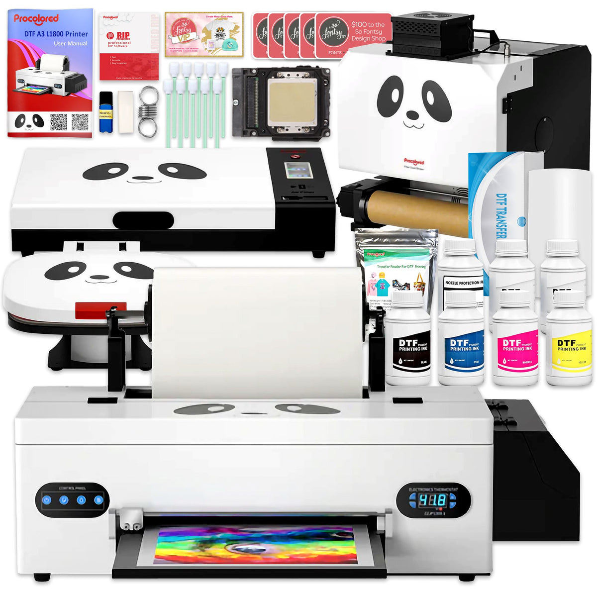 Procolored F13 A3 L1800 DTF Bekleidungsdrucker mit Aushärtungsofen Direkt auf Film Wärmeübertragungsdruckmaschine für T Shirts, Hoodies und Stoffe Procolored F13 A3 L1800 DTF Bekleidungsdrucker mit Aushärtungsofen Direkt auf Film Wärmeübertragungsdruckmaschine für T Shirts, Hoodies und Stoffe