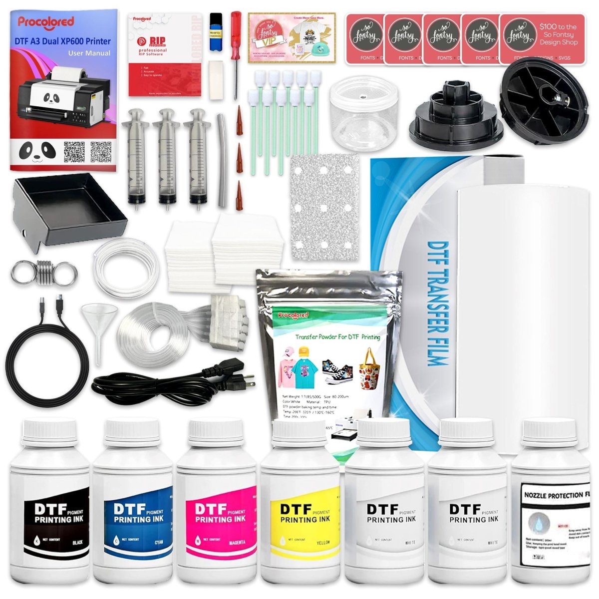 DSV DTF Printer A3 L1800 Transferdruckermaschine, integriertes weißes Tintenzirkulationssystem für DIY-Druck, dunkle und helle Stoffe DSV DTF Printer A3 L1800 Transferdruckermaschine, integriertes weißes Tintenzirkulationssystem für DIY-Druck, dunkle und helle Stoffe