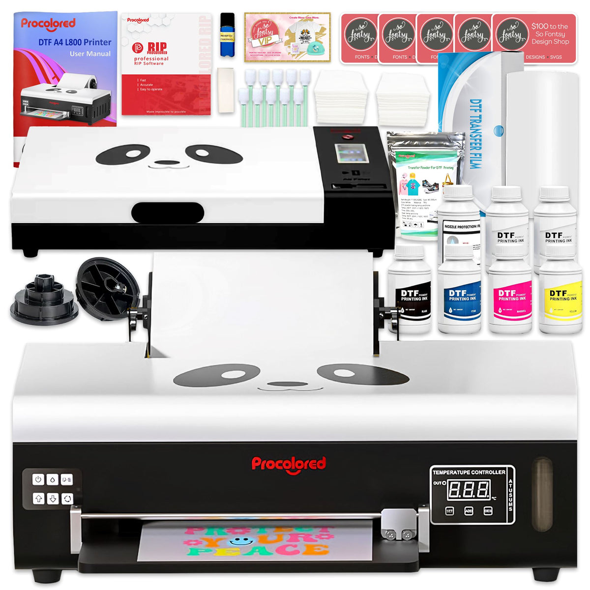 Procolored F8 Direct to Film (DTF) L800 Roll Printer &amp; Oven Bundle DTF Bundles Procolored 