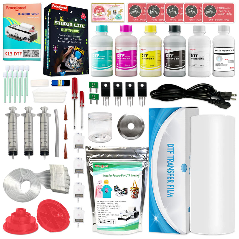 Procolored K13 Lite Direct to Film (DTF) LH-500 Roll Printer - Pink DTF Bundles Procolored 