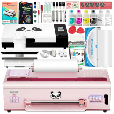 Procolored K13 Lite DTF Roll Printer with Curing Oven, Heat Press - Pink - Swing Design1