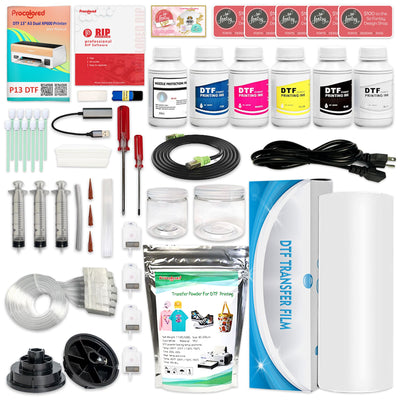 Procolored P13 Direct to Film (DTF) XP600 Roll Printer Bundle - 13in DTF Bundles Procolored 