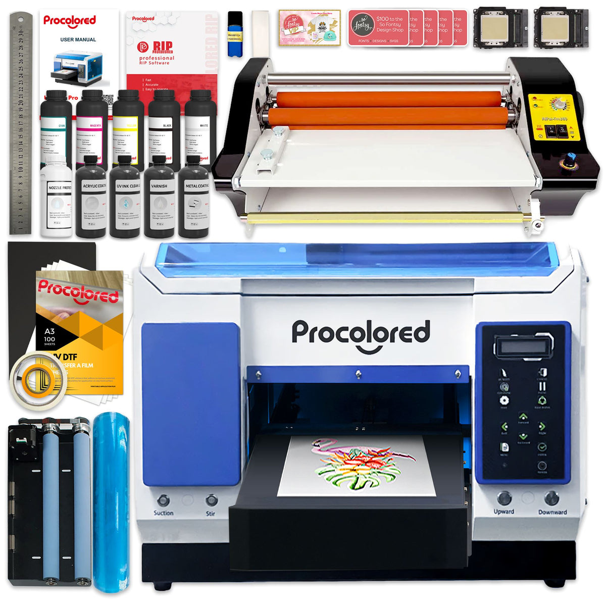 Procolored TX800 PRO UV DTF &amp; Direct to Object Printer with Lamination Bundle DTF Bundles Procolored 