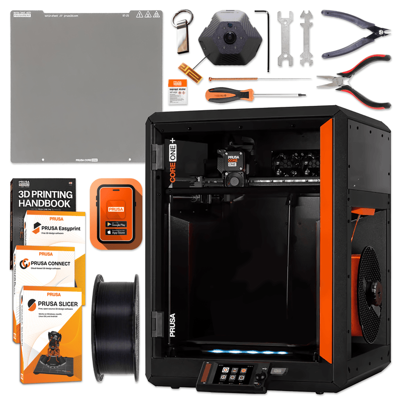 Prusa CORE One+ (Gen 2) 3D Printer with Camera & Advanced Filtration Options Without CameraWith Advanced Filtration Swing Design 3