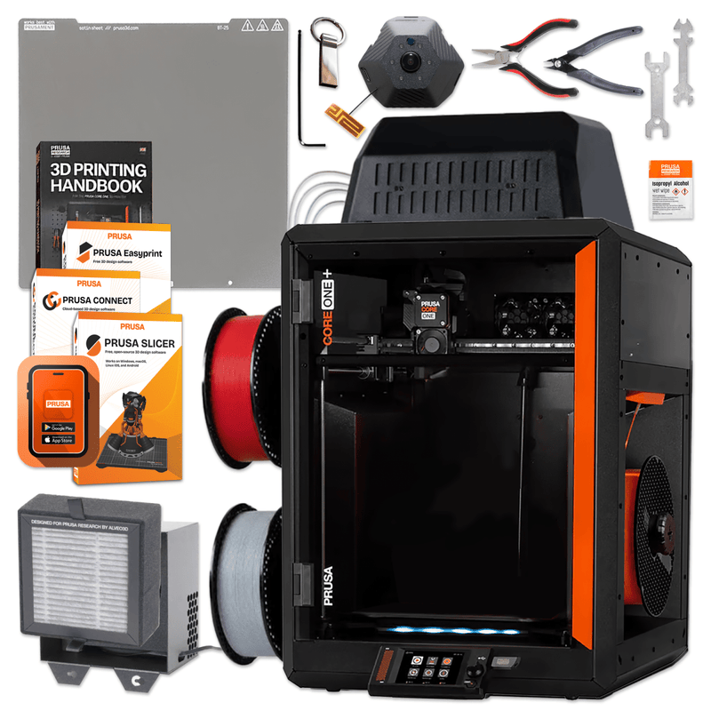 Prusa CORE One+ (Gen 2) 3D Printer with INDX 4-Toolhead Changer With CameraWith Advanced Filtration Swing Design 1