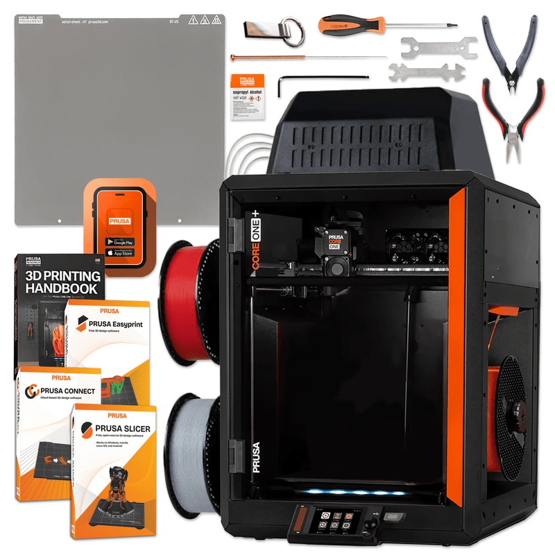 Prusa CORE One+ (Gen 2) 3D Printer with INDX 4-Toolhead Changer Without CameraWithout Advanced Filtration Swing Design 3